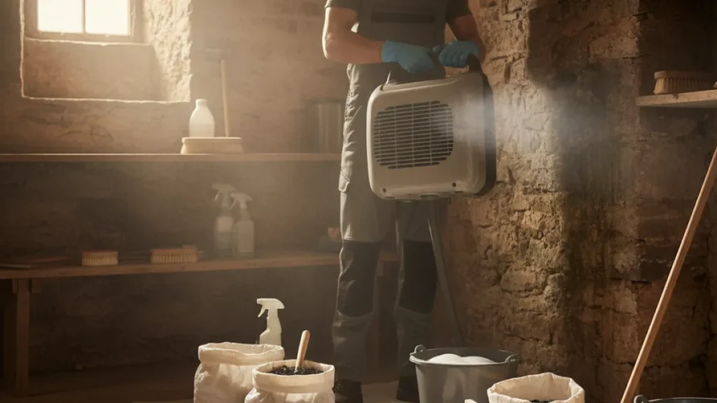 Odore di muffa nelle cantine vecchie - Eliminare Odore di