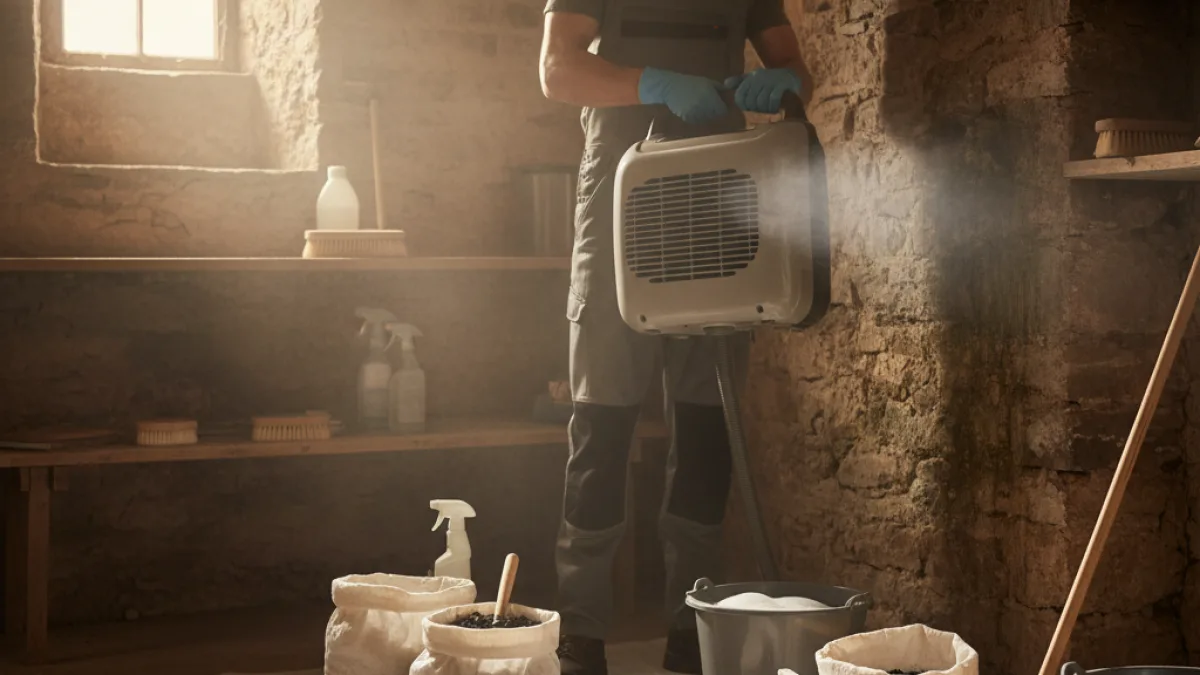 Odore di muffa nelle cantine vecchie - Eliminare Odore di