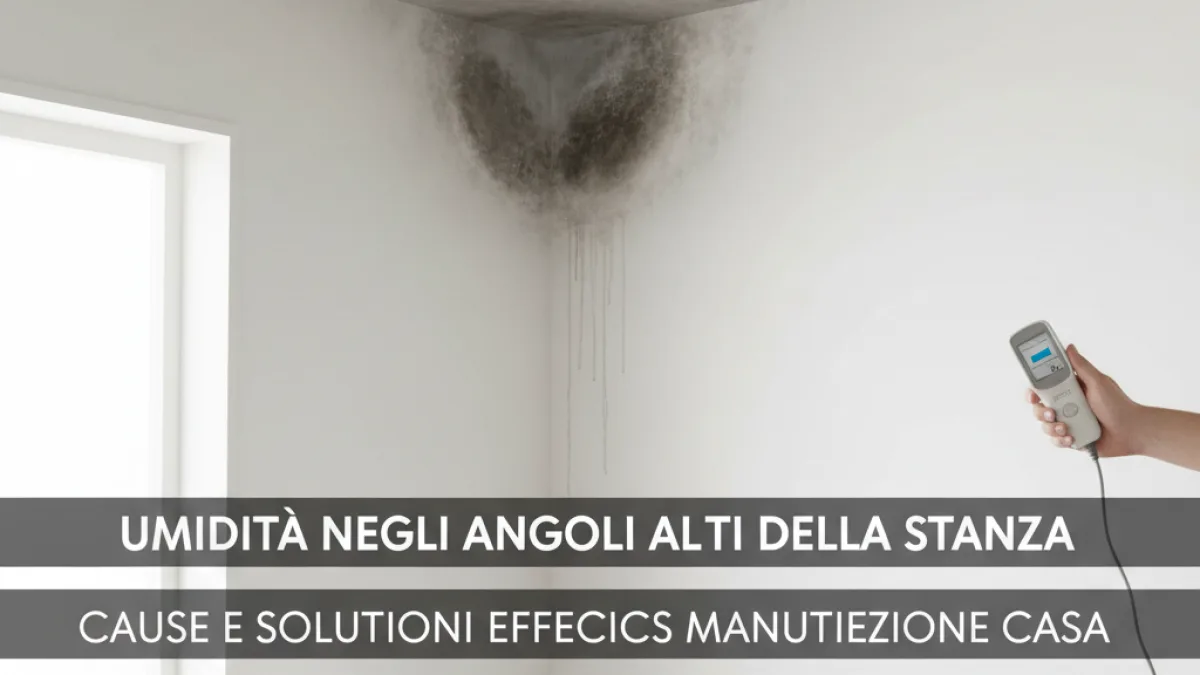Umidità negli angoli alti della stanza - Umidità negli